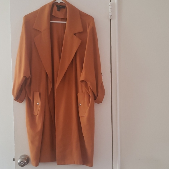 Forever 21 Jackets & Blazers - Forever 21 Marigold Wrap Jacket